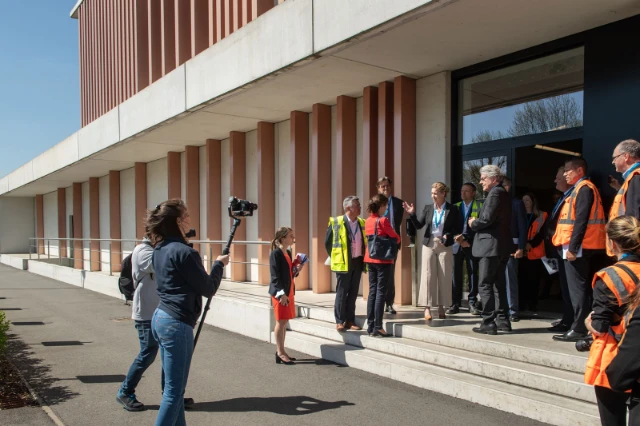 Welcoming Thierry Breton visit Aurubis Olen